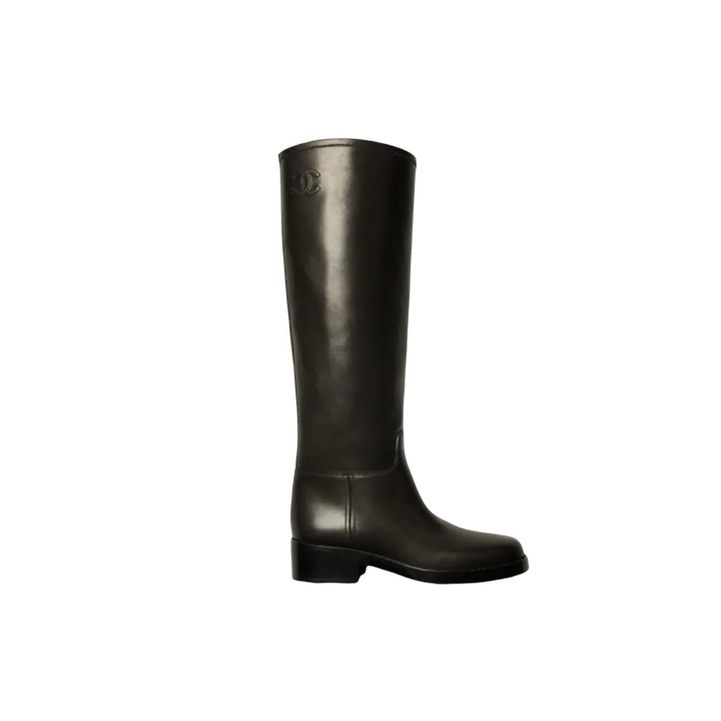 CHANEL HIGH BOOTS CALFSKIN BLACK G39212 X56669 94305